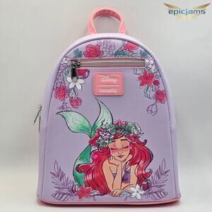 Loungefly Disney The Little Mermaid Floral Dream Mini Backpack New